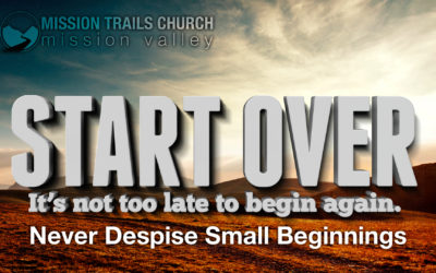 Never Despise Small Beginnings